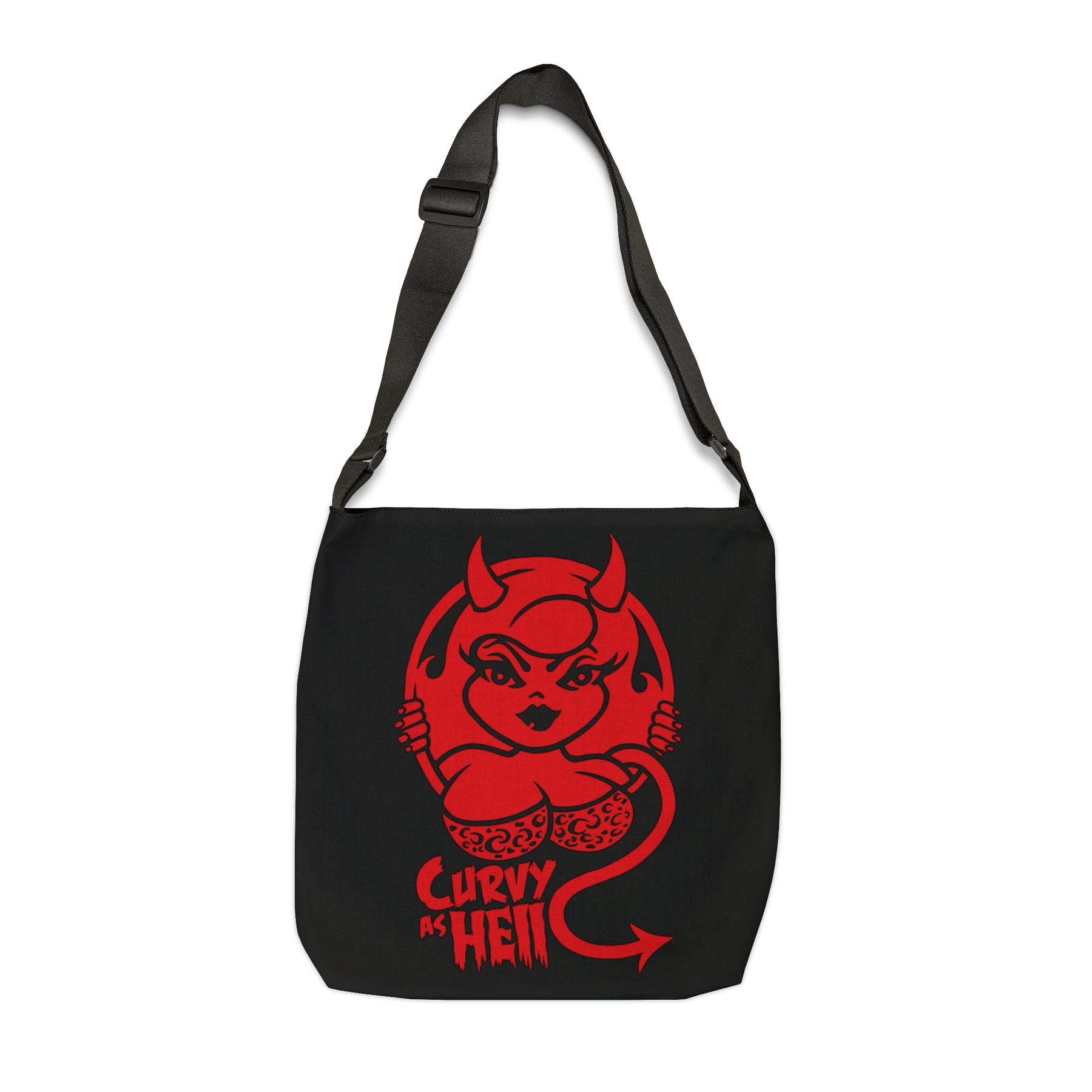 Curvy As Hell Adjustable Tote Bag (AOP) - IGZ Clothing