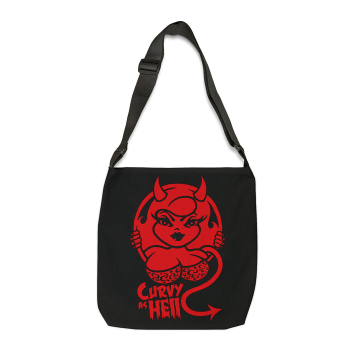 Curvy As Hell Adjustable Tote Bag (AOP) - IGZ Clothing
