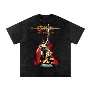 Conan Acid Wash Oversize T-Shirt