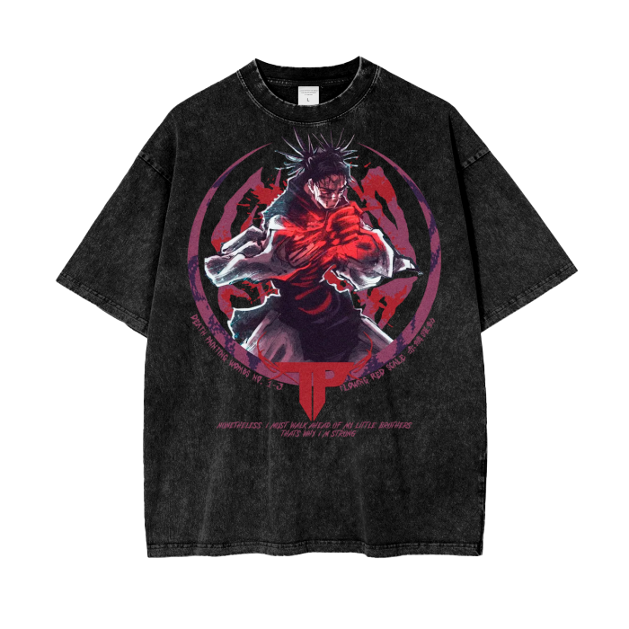 Choso Jujitsu Kaisen Oversize Snow Washed T-Shirt ODMPOD