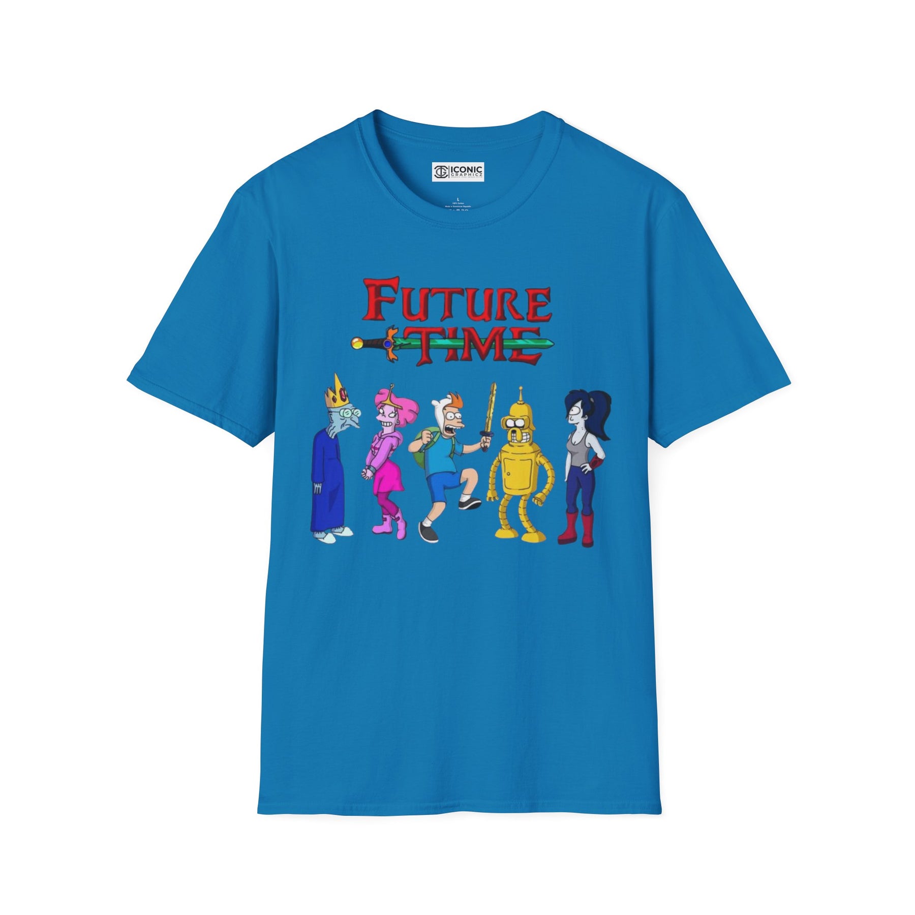 Futurama and Adventure time parody T-Shirt -