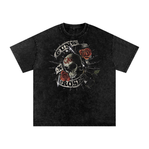 Guns N Roses Acid Wash Oversize T-Shirt