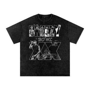 Chris Brown Breezy Bowl Acid Wash Oversize T-Shirt