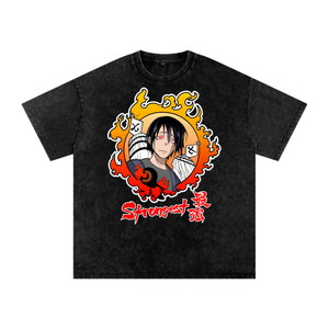 Benimaru Fire Force Acid Wash Oversize T-Shirt