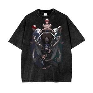 Sasori and kankuro Acid Wash Oversize T-Shirt -