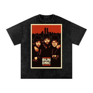 Run DMC Acid Wash Oversize T-Shirt