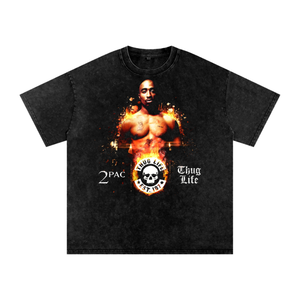 Tupac Shakur Acid Wash Oversize T-Shirt
