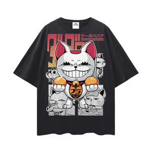 Turbo Granny Dandadan Streetwear Loose Drop Shoulder T-Shirt
