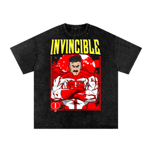 Invincible Acid Wash Oversize T-Shirt