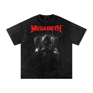 Megadeth Acid Wash Oversize T-Shirt