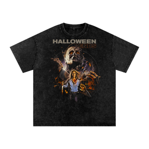 Halloween Acid Wash Oversize T-Shirt