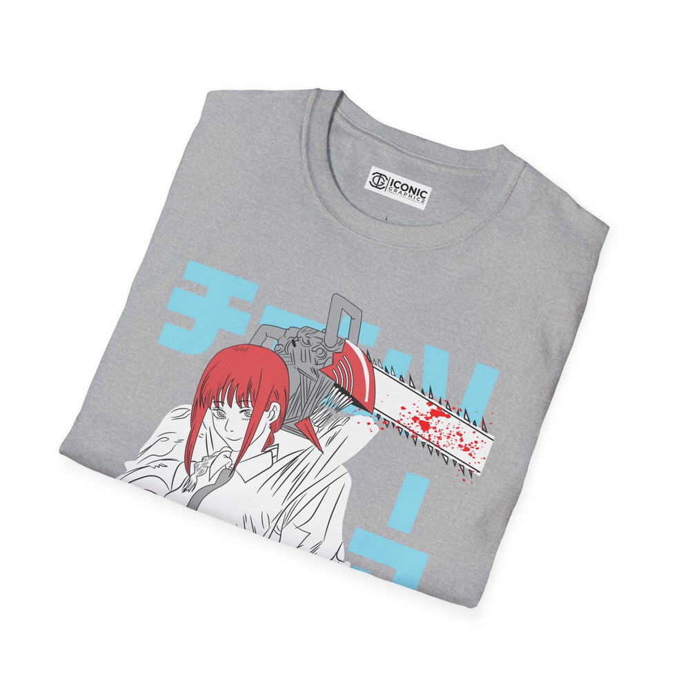 Denji and Makima Chainsaw Man T-Shirt Printify