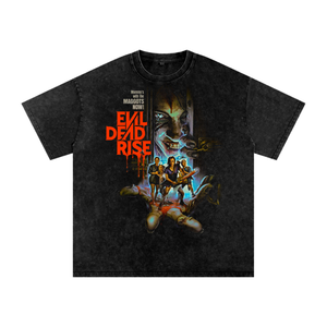Evil dead Acid Wash Oversize T-Shirt