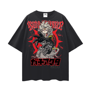 Rudo Gachiakuta Streetwear Loose Drop Shoulder T-Shirt