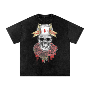 Guns N Roses Acid Wash Oversize T-Shirt