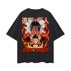 Attack Titan Attack on Titan Oversize Deep Drop Shoulder Tee