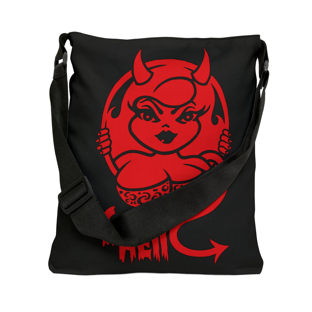 Curvy As Hell Adjustable Tote Bag (AOP) - IGZ Clothing