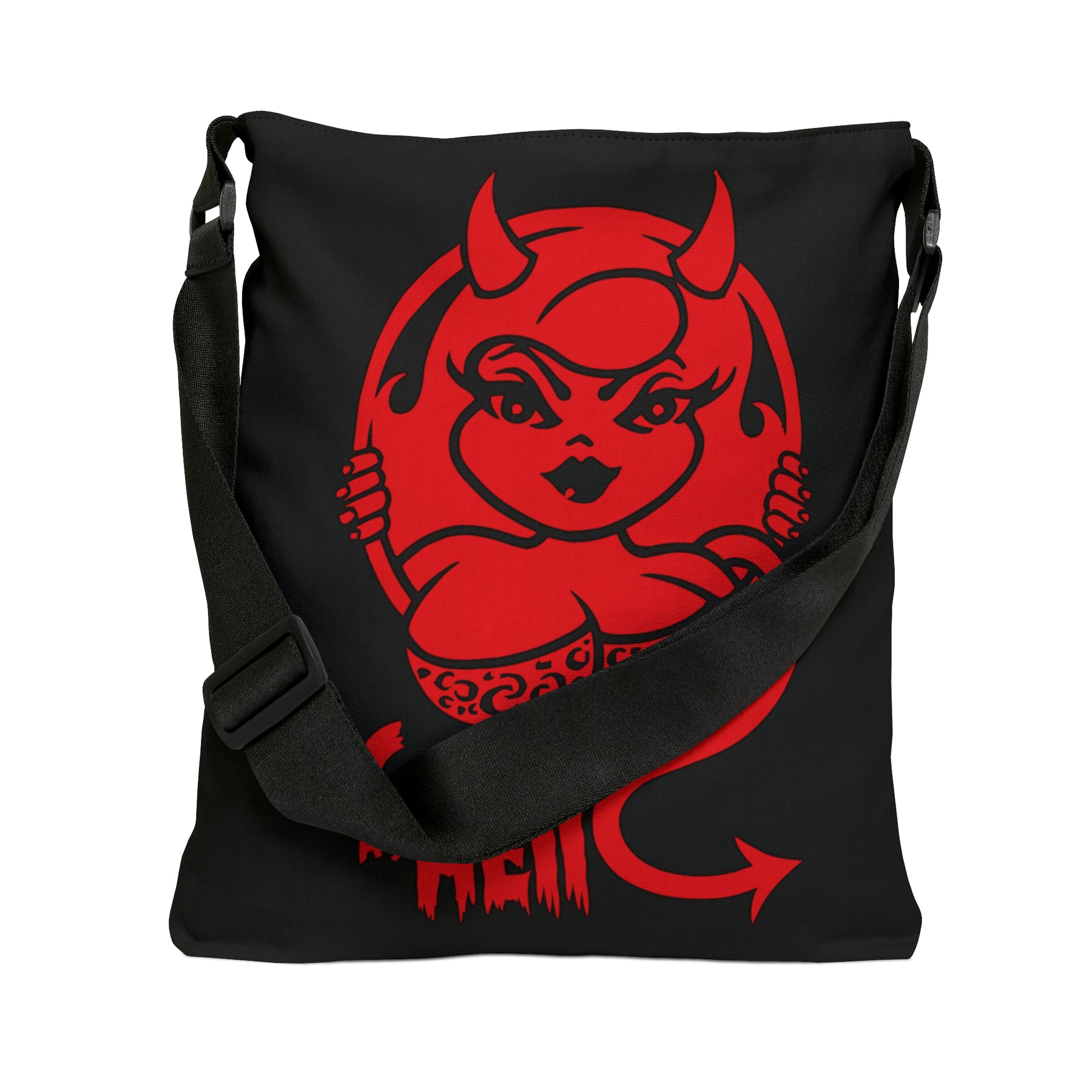 Curvy As Hell Adjustable Tote Bag (AOP) - IGZ Clothing
