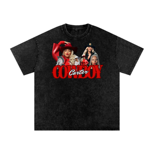 Beyonce Cowboy Carter Acid Wash Oversize T-Shirt