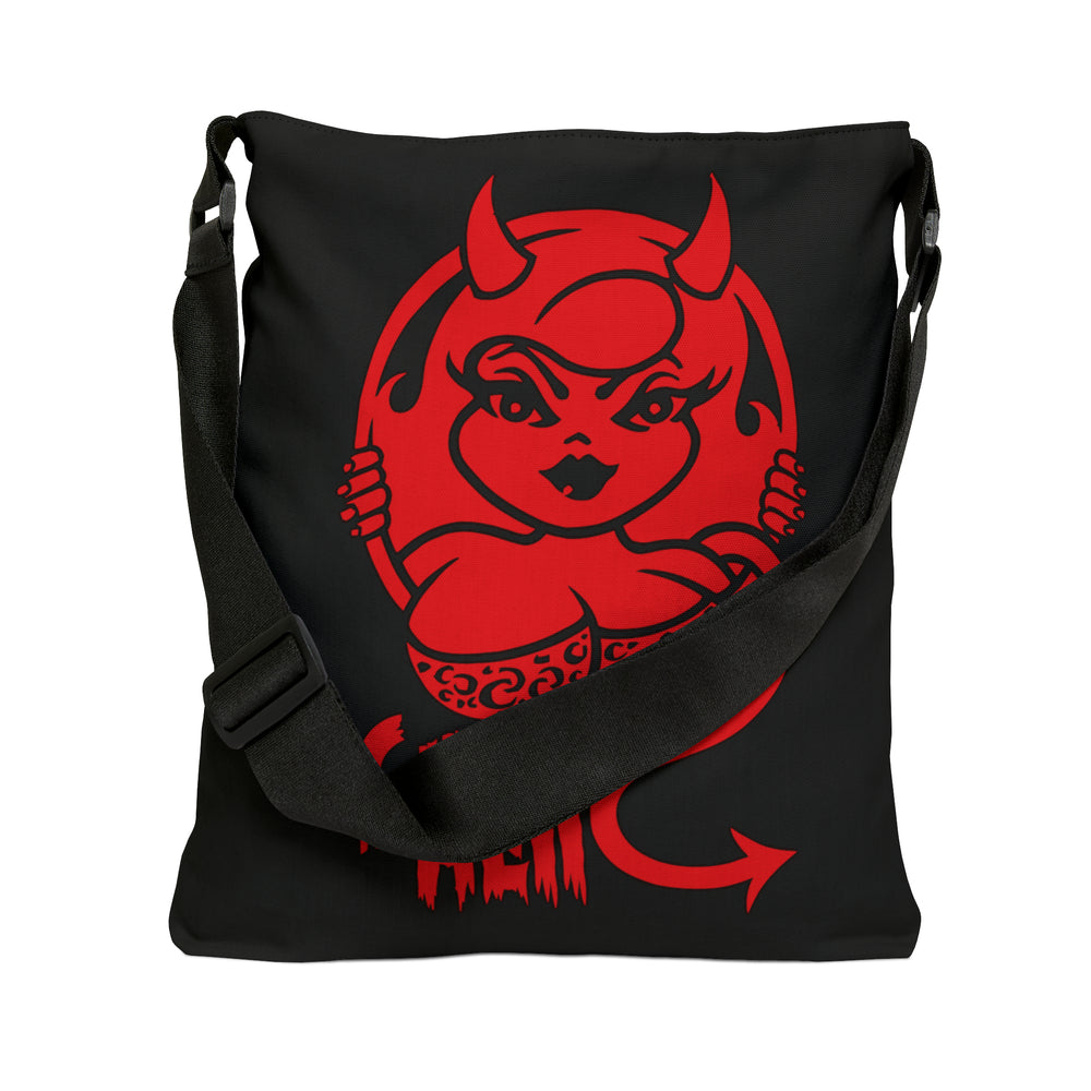 Curvy As Hell Adjustable Tote Bag (AOP) - IGZ Clothing