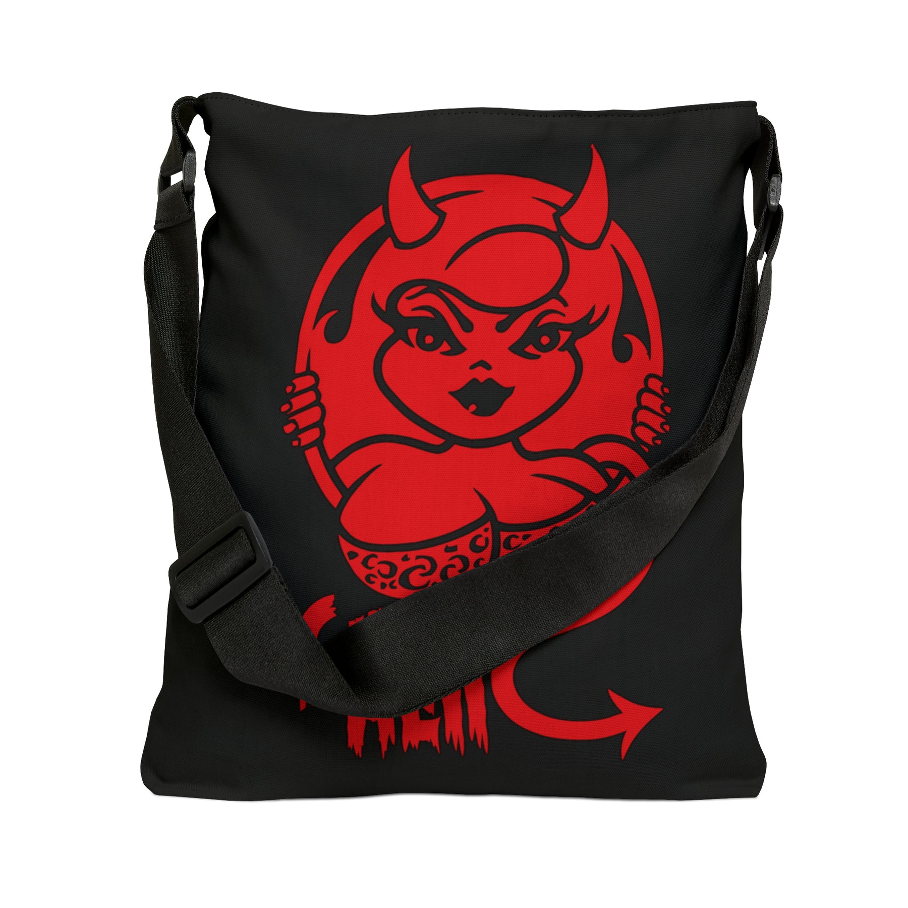 Curvy As Hell Adjustable Tote Bag (AOP) - IGZ Clothing