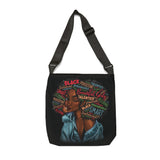 Black Beauty Adjustable Tote Bag (AOP) - IGZ Clothing