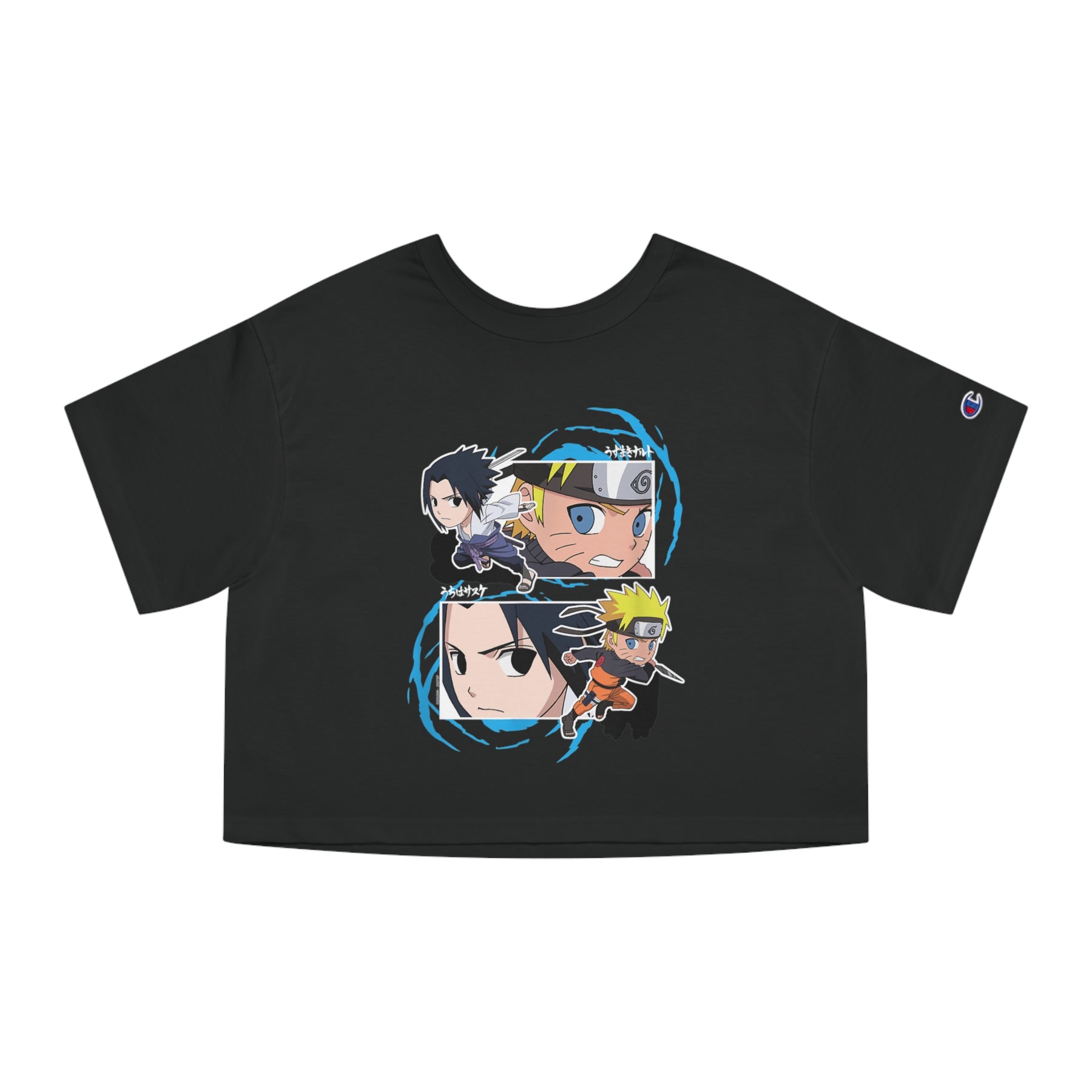 Sasuke and Naruto Champion Women's Heritage Cropped T-Shirt -