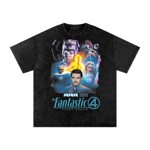 Fantastic Four Acid Wash Oversize T-Shirt