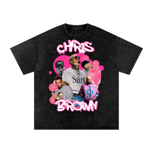 Chris Brown Acid Wash Oversize T-Shirt