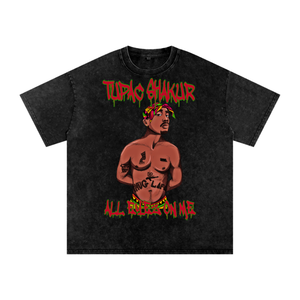 Tupac Shakur Acid Wash Oversize T-Shirt