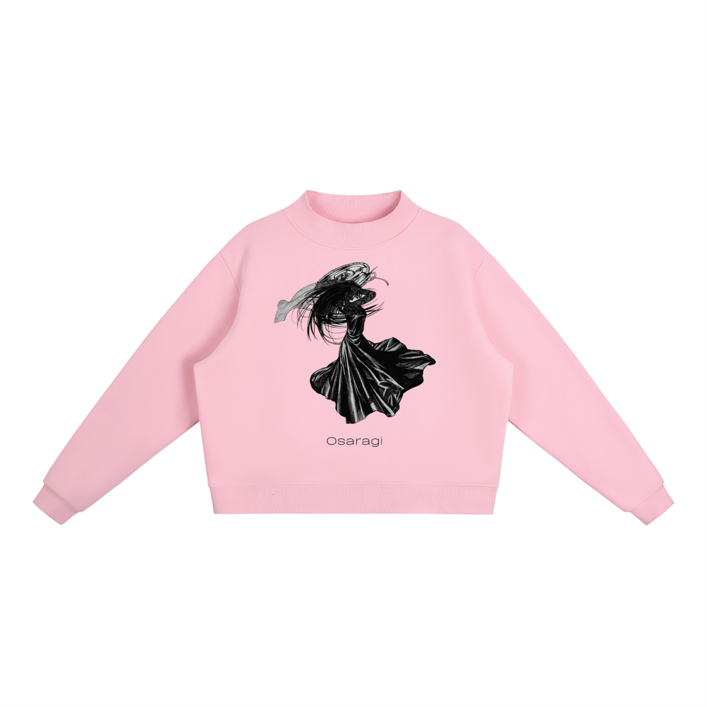 Osaragi Sakamoto Days Essential Fleece Mid-Neck Crew Sweatshirt