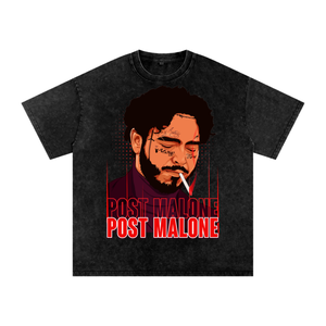 Post Malone Acid Wash Oversize T-Shirt