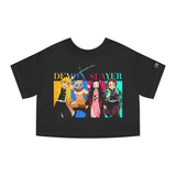 Nezuko and Tanjiro Champion Women's Heritage Cropped T-Shirt -