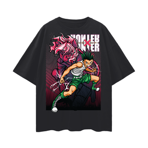Gon Hunter x Hunter Oversize Deep Drop Shoulder Tee
