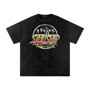 Starship Acid Wash Oversize T-Shirt