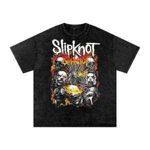 Slipknot Acid Wash Oversize T-Shirt