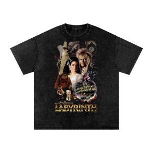 Labyrinth Acid Wash Oversize T-Shirt