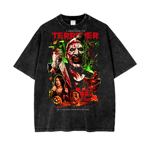 Terrifier Acid Wash Oversize T-Shirt -