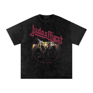Judas Priest Acid Wash Oversize T-Shirt