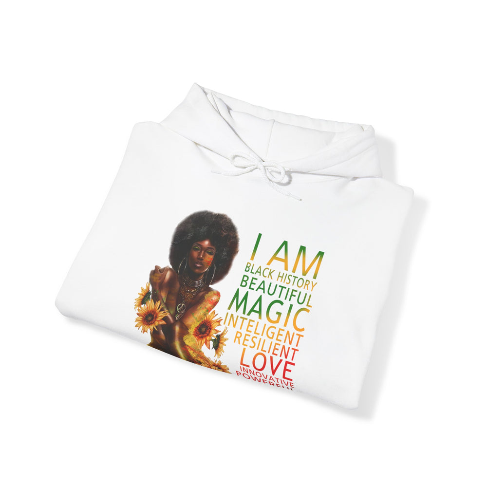 Black girl magic Unisex Heavy Blend™ Hooded Sweatshirt - IGZ Clothing