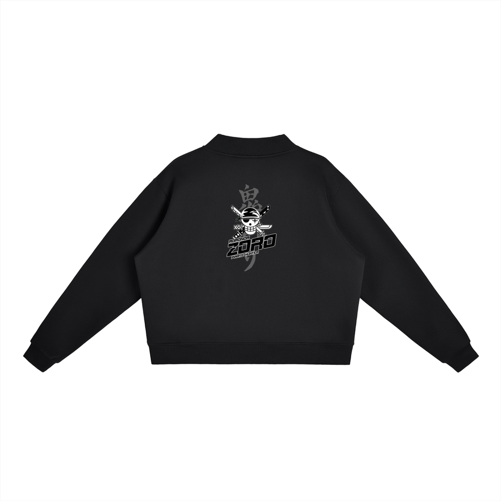 Zoro One Piece Essential Fleece Mid-Neck Crew Sweatshirt