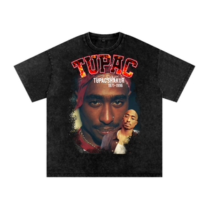 Tupac Shakur Acid Wash Oversize T-Shirt