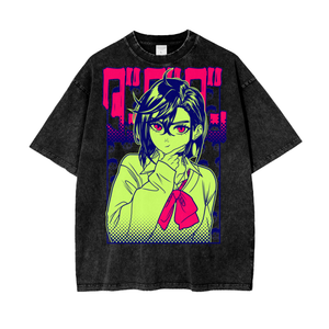 Momo Dandadan Acid Wash Oversize T-Shirt ODMPOD