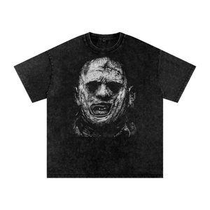 Leatherface Acid Wash Oversize T-Shirt
