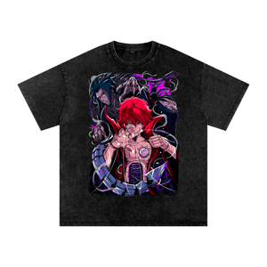 Sasori Naruto Acid Wash Oversize T-Shirt