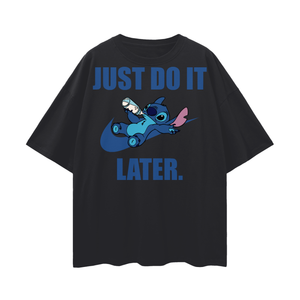 Stitch Oversize Deep Drop Shoulder Tee