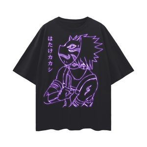 Kakashi Anbu Naruto Oversize Deep Drop Shoulder Tee