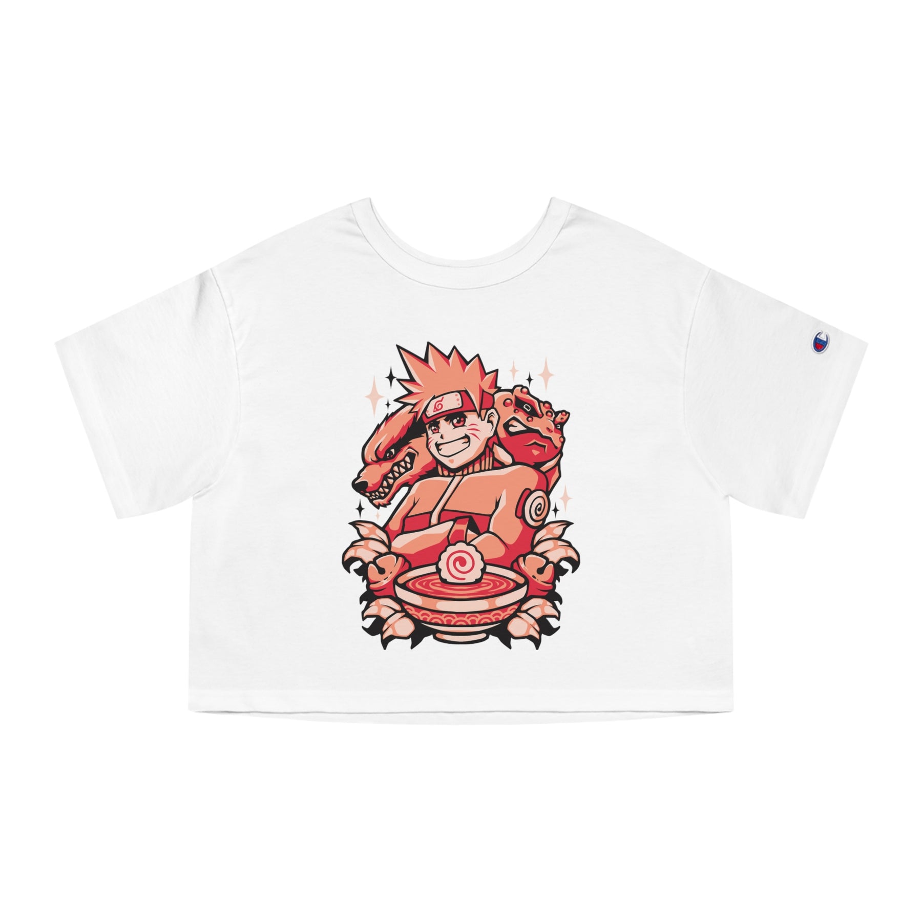 Uzumaki Naruto Champion Women's Heritage Cropped T-Shirt -