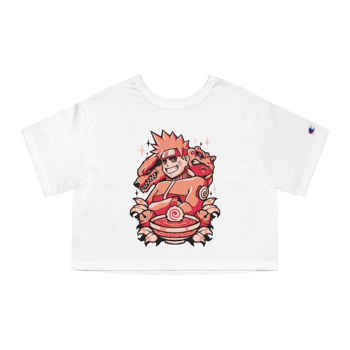 Uzumaki Naruto Champion Women's Heritage Cropped T-Shirt -