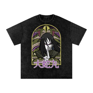 Orochimaru Naruto Acid Wash Oversize T-Shirt